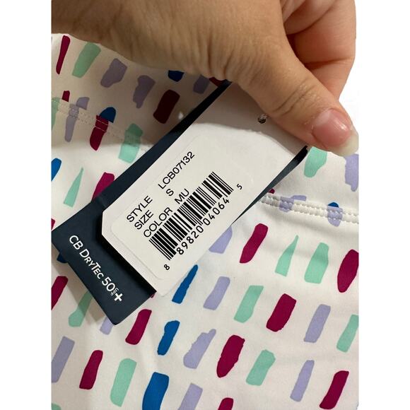 Cutter & Buck CB drytec 50 UPF Anna printed knit size Small NEW - Picture 4 of 6